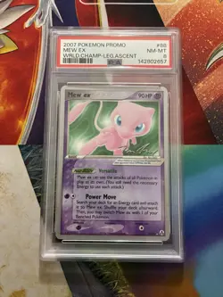 Vintage Pokemon Card World Championships Promo 88 Mew EX Mewtrick NM PSA 8 2007 - Image 1