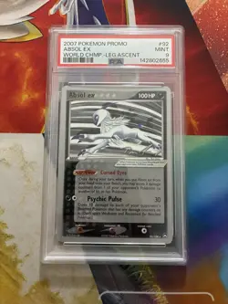 VINTAGE POKEMON CARD WORLD CHAMPIONSHIPS PROMO LEGEND #92 ABSOL EX PSA 9 2007 - Image 1