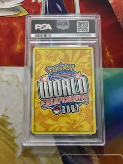 VINTAGE POKEMON CARD WORLD CHAMPIONSHIPS PROMO LEGEND #92 ABSOL EX PSA 9 2007 - Image 2
