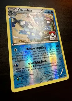 Greninja - 40/122 - 1st Place League Reverse Holo Promo Rare - Pokemon Card - LP - Image 2