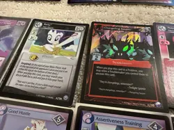 My Little Pony MLP CCG TCG 120 Card Lot w/ FOILS, Sleeves, Box, Lenticular 2014 - Image 3