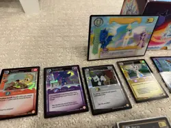 My Little Pony MLP CCG TCG 120 Card Lot w/ FOILS, Sleeves, Box, Lenticular 2014 - Image 5