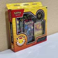 Pokemon Day 2026 Collection Box Promo Pikachu Card Coin 3 Booster Packs - Image 2