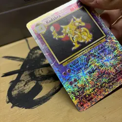 pokemon kadabra legendary collection Reverse Holo 49/110 Creased Ex Card Vintage - Image 5