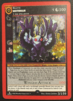 Metazoo Cryptid Nation 1st Edition Mothman 3/159 Full Holo Card - Image 1