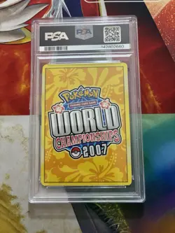 VINTAGE POKEMON CARD WORLD CHAMPIONSHIPS PROMO LEGEND #97 RAYQUAZA EX PSA 8 2007 - Image 2