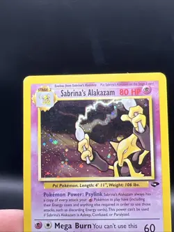 Vintage Pokemon Card Sabrina's Alakazam, Gym Challenge 16/132 , Holo Rare- MP - Image 3