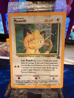 Pokemon Card - Meowth Black Star Promo # 10 Holo - Sealed *READ Description* - Image 1