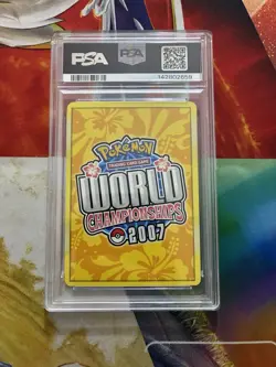 VINTAGE POKEMON CARD WORLD CHAMPIONSHIPS PROMO LEGEND #97 RAYQUAZA EX PSA 8 2007 - Image 2