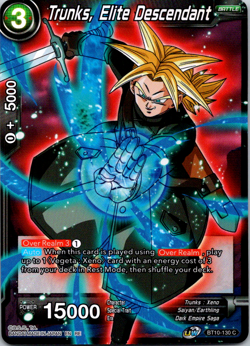 Trunks Elite Descendant Foil BT10-130 C Bandai Dragon Ball Super Card Game TCG - Image 1