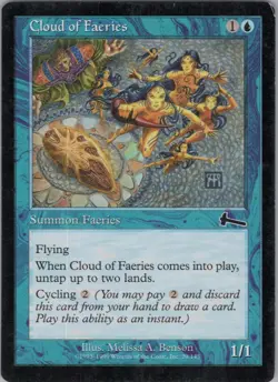 Cloud of Faeries MP (#3) #29 Urza's Legacy Magic The Gathering - Image 1