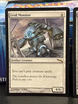 2x Grid Monitor Mirrodin Rare MTG Magic the Gathering UP NM - Image 2