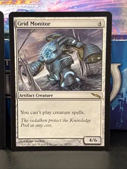 2x Grid Monitor Mirrodin Rare MTG Magic the Gathering UP NM - Image 3