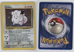 Clefairy Holo Pokemon Base Set #5 1999 - Image 3