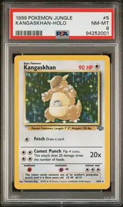 PSA 8 - 1999 POKEMON JUNGLE #5 KANGASKHAN-HOLO - Image 1