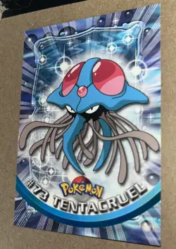 1999 Topps Pokemon TV Animation Series 1 Tentacruel Green Logo #73 - Image 1