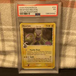 2006 Pokemon EX Holon Phantoms Mewtwo Delta Species Reverse Holo #24/110 - Image 1