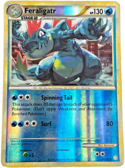 Pokemon TCG - Feraligatr 20/123 - Reverse Holo HeartGold SoulSilver [Light Play] - Image 1