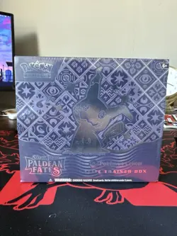 FACTORY SEALED Pokemon TCG Paldean Fates Pokemon Center ETB Elite Trainer Box - Image 1
