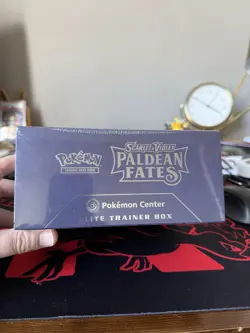 FACTORY SEALED Pokemon TCG Paldean Fates Pokemon Center ETB Elite Trainer Box - Image 5