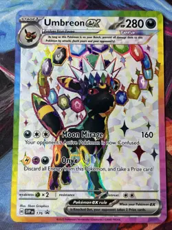 Pokemon Prismatic Evolutions Umbreon ex 176 SVP176 Figure Collection Promo NM - Image 1