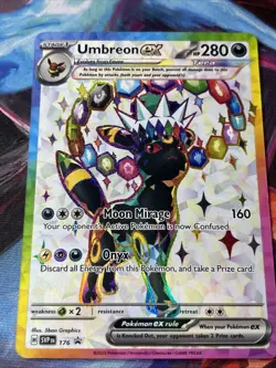 Pokemon Prismatic Evolutions Umbreon ex 176 SVP176 Figure Collection Promo NM - Image 2