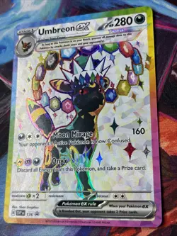 Pokemon Prismatic Evolutions Umbreon ex 176 SVP176 Figure Collection Promo NM - Image 3