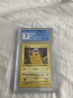 Pokemon Pikachu 58/102 - Base Set 1st Edition Shadowless - CGC 7 NM Yellow Cheek - Image 3