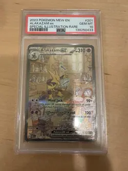 Pokemon Scarlet Violet 151 Alakazam ex 201/165 Special Illustration Rare PSA 10 - Image 1