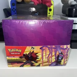 10 x Shrouded Fable Scarlet Violet Pokemon TCG Mini Tins in Sealed Display Case - Image 1