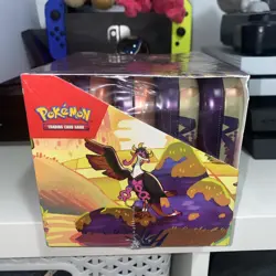 10 x Shrouded Fable Scarlet Violet Pokemon TCG Mini Tins in Sealed Display Case - Image 2