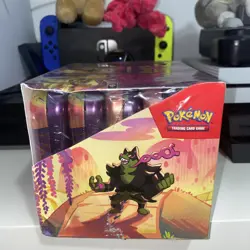 10 x Shrouded Fable Scarlet Violet Pokemon TCG Mini Tins in Sealed Display Case - Image 4