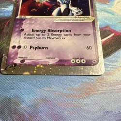 Pokemon Mewtwo ex 101/109 EX Ruby & Sapphire Ultra Rare Holo double swirlU! - Image 4