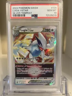 Pokemon TCG Lugia VSTAR 139/195 Silver Tempest Ultra Rare PSA 10 Holo - Image 2
