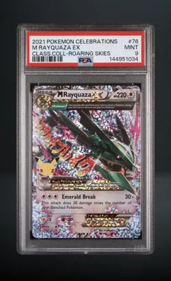 Pokemon Celebrations M Rayquaza EX Mint Roaring Skies 2021 PSA 9 MINT - Image 1