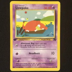 Slowpoke 67/82 1st Edition | Team Rocket 2000 | Pokemon TCG WOTC | Near Mint - Image 1