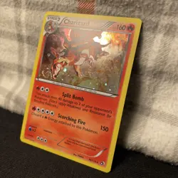 Pokemon TCG Charizard Legendary Treasures 19/113 Cosmos Holo w/ Swirl - Image 4