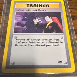 Pokemon Giovanni's Last Resort Gym Challenge Rare Unlimited 105/132 English Tra… - Image 1