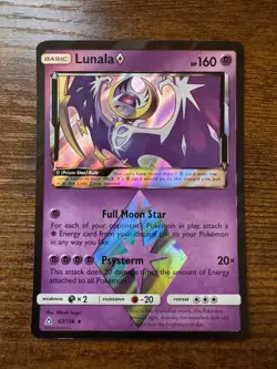 Lunala Prism Star 62/156 SM - Ultra Prism Holo Pokemon TCG NM - Image 1