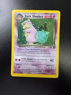 Pokemon TCG Dark Slowbro 12/82 Team Rocket Unlimited Holo Rare LP+ - Image 3