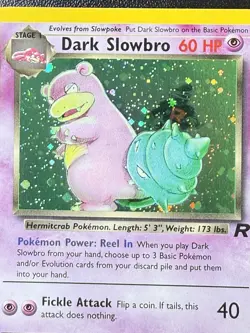 Pokemon TCG Dark Slowbro 12/82 Team Rocket Unlimited Holo Rare LP+ - Image 5