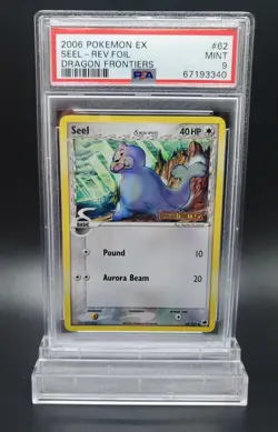 PSA 9 Mint Pokemon 2006 Ex Dragon Frontiers Seel Reverse Rev Foil Holo #62 - Image 1
