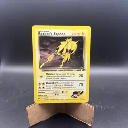 Rocket's Zapdos - 15/132 - Pokemon Gym Challenge Unlimited Holo Rare WOTC MP - Image 1
