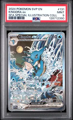 2024 POKEMON SVP EN-SV BLACK STAR PROMO #131 KINGDRA EX PSA 9 - Image 1