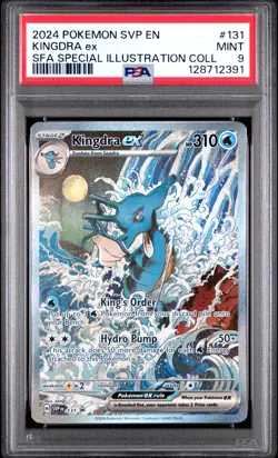 2024 POKEMON SVP EN-SV BLACK STAR PROMO #131 KINGDRA EX PSA 9 - Image 3