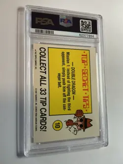 1989 THE LEGEND OF ZELDA LOGO - Topps Nintendo Game Tips Stickers PSA 7 *BTX - Image 2