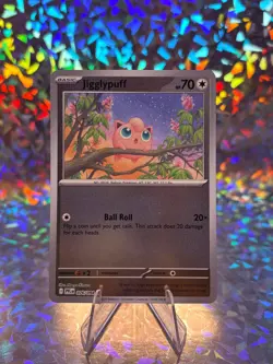 JIGGLYPUFF 076/094 COMMON PHANTASMAL FLAMES POKEMON LP REVERSE HOLO - Image 1