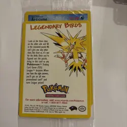 SEALED Pokemon Legendary Birds Promo-Articuno - Image 1