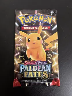 22.3g! HEAVY Paldean Fates Booster Pack Pokemon TCG - Mint - Pikachu Art - Image 2