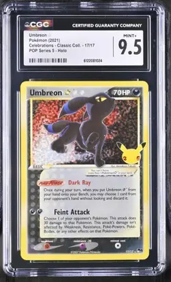 Umbreon Gold Star *CGC 9.5* Holo *Celebrations* #17 *2021* Pokemon - Image 1